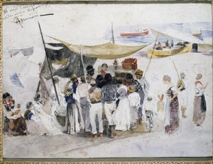Sagoberättaren, av Francesco Marino (1892-1954). Italien av Francesco di Marino