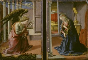 Diptyk - Bebådelse, c.1450-55