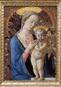 Jungfrun och barnet, målning av Francesco di Stefano, känd som Pesellino (ca 1422-1457). Fotografi, KIM Youngtae, Lyon, Musee des Beaux Arts de Lyon.