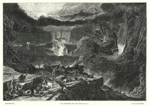 Öppningen av det sjätte inseglet (gravyr) av Francis (after) Danby