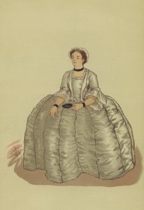 Kvinnodräkt från George II:s regeringstid av Francis (after) Hayman