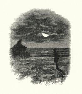 Illustration för stora förväntningar av Charles Dickens (gravyr) av Francis Arthur Fraser
