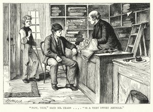Illustration för stora förväntningar av Charles Dickens (gravyr) av Francis Arthur Fraser