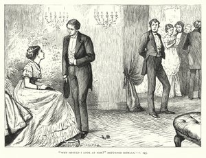 Illustration för stora förväntningar av Charles Dickens (gravyr)