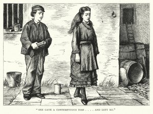 Illustration för stora förväntningar av Charles Dickens (gravyr)