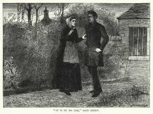 Illustration för stora förväntningar av Charles Dickens (gravyr)