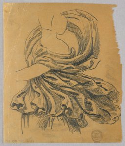 Draperistudie av Francis Augustus Lathrop