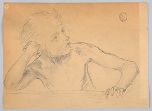 Figurstudie av Francis Augustus Lathrop