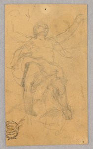 Figurstudie för väggmålning av Francis Augustus Lathrop