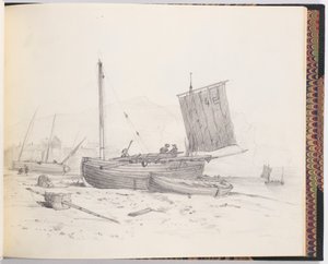Fiskebåtar av Francis Augustus Lathrop