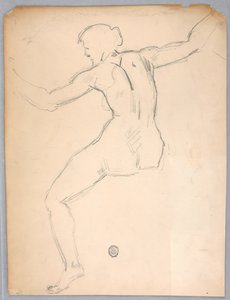 Skiss för "Natt" av Francis Augustus Lathrop