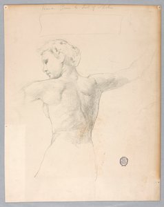 Skiss för "Natt" av Francis Augustus Lathrop