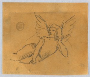 Skiss för Putto av Francis Augustus Lathrop
