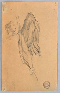 Skiss av en ängel av Francis Augustus Lathrop