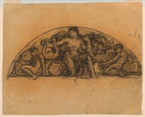 Studera för "Apollo," Metropolitan Opera, New York, NY av Francis Augustus Lathrop