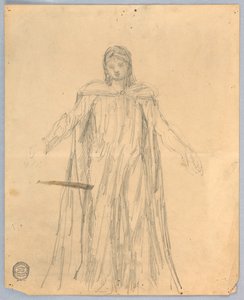 Study for Christ, Chancel of St. Bartholomew, New York av Francis Augustus Lathrop