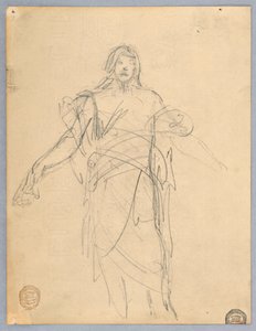 Study for Christ, Chancel of St. Bartholomew, New York av Francis Augustus Lathrop