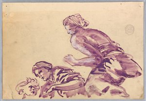 Studie av figurer för ett tak av Francis Augustus Lathrop