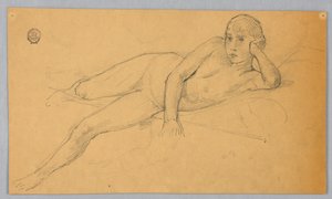 Studie av naken figur