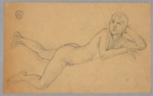 Studie av naken figur
