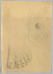 Studie av en vänsterfot av Francis Augustus Lathrop