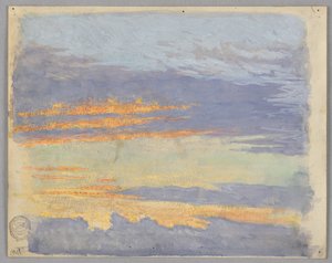 Studie av moln, Rom, Italien av Francis Augustus Lathrop