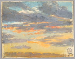 Studie av moln, Rom, Italien