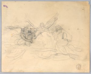 dyrkar änglar av Francis Augustus Lathrop
