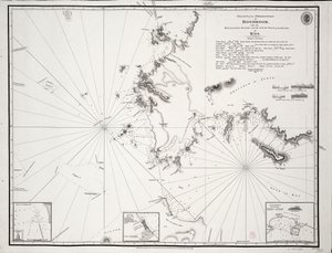 Karta över Boodrooms udde med Karabaghlaöarna och ön Kos nordspets ... av Francis Beaufort F.R.S. ... 1811 av Francis Beaufort