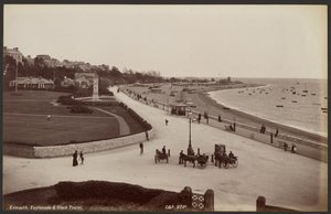 Exmouth, esplanaden och klocktornet av Francis Bedford