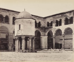 Fontän på gården till den stora moskén (Umayyad-moskén), Damaskus av Francis Bedford
