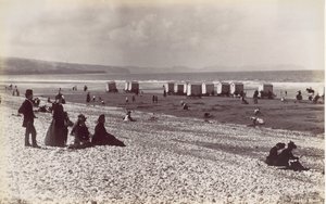 Pensarn Beach, 1870-talet. av Francis Bedford