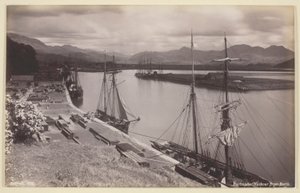 Porthmadog Harbor från födseln av Francis Bedford