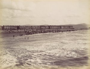 Rhyl, från havet, 1870-talet. av Francis Bedford