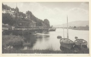 Trefriw-River Conway och Steamer av Francis Bedford