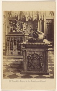 Warwick - Gravar i Beauchamp-kapellet av Francis Bedford