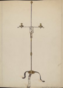 Ljusstake i järn och mässing av Francis Borelli