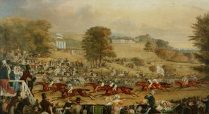 Heaton Park Races, Manchester (olja på duk) av Francis Calcraft Turner