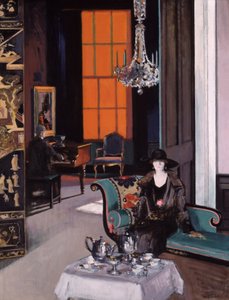 Interiör: The Orange Blind, ca 1928 (olja på duk)