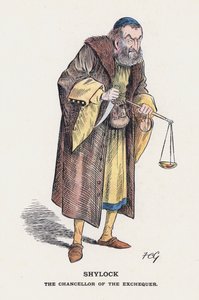 Shylock, finansministern (färg litho)