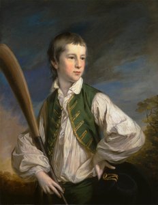 Charles Collyer som pojke, med en cricketfladdermus av Francis Cotes