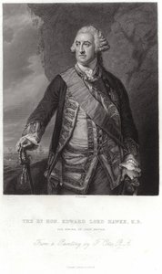 Porträtt av Edward, Lord Hawke av Francis Cotes