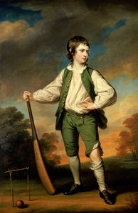 The Young Cricketer - Porträtt av Lewis Cage, 1768