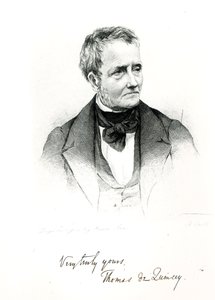Thomas de Quincey (1785-1859), från ett daguerreotypfotografi av Howie av Francis Croll