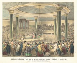 Utdelning av American Art-Union-priserna av Francis D