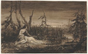 Figurer i ett landskap av Francis Danby