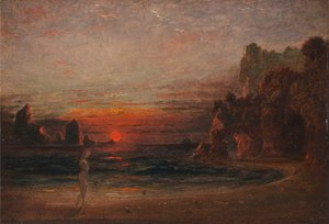 Studie för "Calypsos grotta av Francis Danby