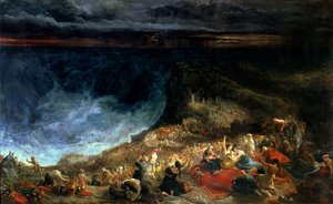 Israels befrielse - Farao och hans värdar överväldigade i Röda havet, 1825