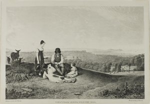 Utsikt från Kings, Weston Hill, från Three Views, illustrativt för The Scenery of Bristol och dess närhet av Francis Danby