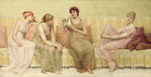 Läser berättelsen om Oenone, ca 1883